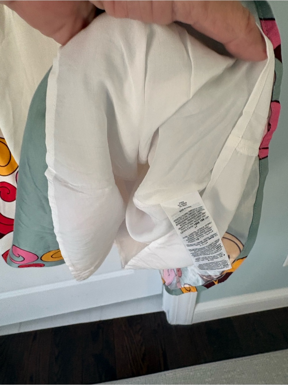 Boden Pink, Cream and Green Printed Midi Dress - Picture 12 of 15